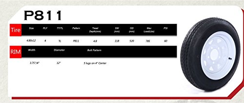 2 MILLION+PARTS+Trailer+Tires+4+8+12+4PR+5LUG