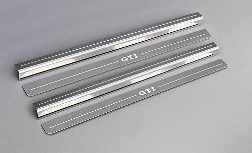Lockwood - Compatible with Volkswagen Golf Mk6 GTI (2009 - Early 2013) 2 Door - Stainless Sill Protectors Kick Plates