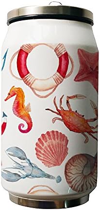 Kdnsgfds Vivid Sea Creatures Double Vacuum Insulated Stainless Steel Coke Cans Water Bottle,500ml - Personalized Gift For Birthday,Christmas And New Year
