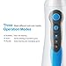 Electric Dental Water Flosser - Cordless Portable Oral Irrigator Rechargable with 3 Operation Modes and 4 Rotatable Jet Tips for Braces and Teeth Whitening
