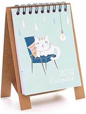 1PC 2019 Monthly Family Calendar Appointment Planner Cute Stand up Calenda Kawaii One Month to View (H)