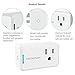 Wi-Fi Smart Plug, Mini Outlet HOMEMAXS Socket Compatible with Amazon Alexa and Google Home Assistant IFTTT, No Hub Required, Compact and Easy To Use