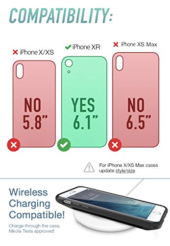 Smartish iPhone XR Wallet Case - Wallet Slayer Vol. 1 [Slim + Protective] Credit Card Holder for Apple iPhone 10R (Silk) - Black Tie Affair - Thumbnail 5