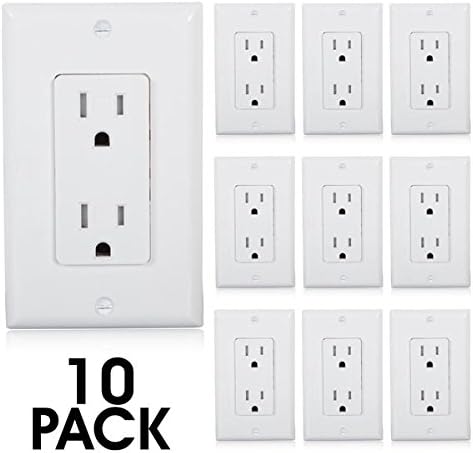 UL-Listed Multiple USB Charger and Duplex Receptacle 15A/20A Tamper Resistant Outlets With 3.1A Charging Capacity These Are Fast Micro USB Chargers 10 pack