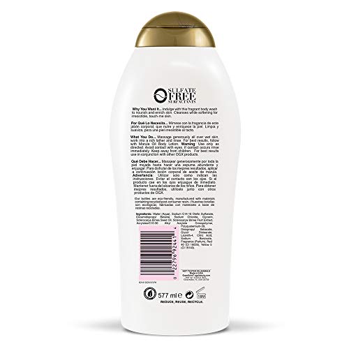 OGX Marula Oil Body Wash 19.5 Ounce Moisturizing Body Wash Formulated for Dry Skin Oily Skin Normal  - //coolthings.us
