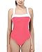 Vintage One Piece Bathing Suits Swimsuit Push Up Swimwear for Women Cute Pink M