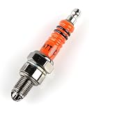 High Performance A7TJC 3 Electrode Spark Plug Replacement for 49cc 50cc 70cc 90cc 110cc 125cc 150cc GY6 Moped Scooter Go Kart Chinese ATV Quads Pit Dirt Bike Scooter