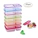 Meal Prep Containers, 3-Compartments [7 Pack] Food Storage Bento Lunch Box|BPA Free|Stackable|Reusable Lunch Boxes, Microwavable Meal Prep Containers, Includes Lunch Bag