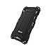Bpowe for iPhone 7 Metal Case,Gorilla Glass Aluminum Metal Premium Protection Shockproof Military Bumper Heavy Duty Sturdy Protective Cover Shell Case for iPhone 7 4.7 inch (Black)