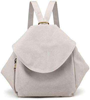 Korean Style Mutifunction Canvas Backpack For Girls School Bags Fashion Ladies Messenger Backpacks Double Shoulder Bag beige lady backpack