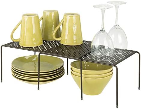 Mdesign Expandable Shelf Free Standing Kitchen Shelf For Kitchen