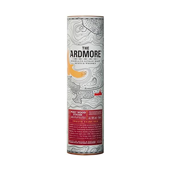 Ardmore 12 Jahre | Port Wood Finish Single Malt Whisky | mit Geschenkverpackung | 46% Vol | 700ml Einzelflasche – Bild 5