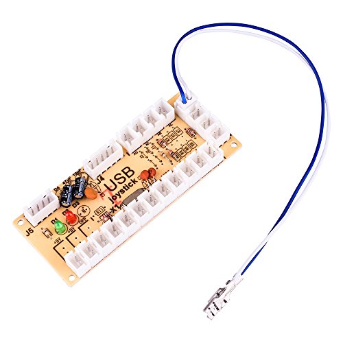 Quimat Zero Delay Arcade USB Encoder PC to Joystick for Mame Jamma & Other PC Fighting Games