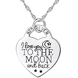 NiceWave Silver Color Elegant Heart Pendant Necklace for Women Girls Jewelry Accessories Gift Creative Design