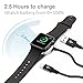 Watch Charger,Welldiea Black Braided Watch Charger Charging Cable, Magnetic Wireless Portable Charger Pad 5ft/1.5m Charging Cable Compatible with Apple Watch Series 3/2/1 All 38mm 42mm iWatch (Black)
