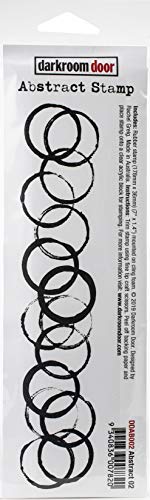 Darkroom Door DDAB002 Cling Stamp 1.4"X7"-Abstract #2, Multi