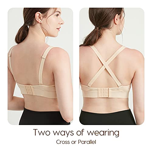 Hands Free Pumping Bra, Comfortable Breast Pump Bra with Pads，Lupantte