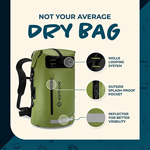 Earth Pak Waterproof Backpack 35L / 55L / 85L Heavy Duty RollTop