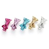 Onedor Baby Girls Shiny Bow Tie Hair Bows Clips Barrettes for kids Toddlers Children