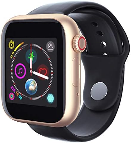 iFOMO Smartwatch for Android Phones Men Women Kids Color Touchscreen GPS Tracker Waterproof Camera Bluetooth Gold-2 one Size