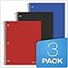 Oxford Spiral Notebooks, 1-Subject, Wide Ruled Paper, Durable Plastic Cover, 100 Sheets, Divider Pocket, 3 per Pack (10389)