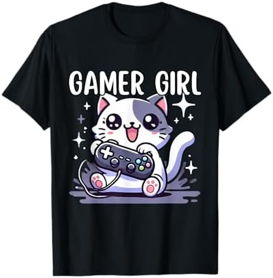 Amazon.com: Gamer Girl Cat Gaming Cute Video Game Women Girls T 