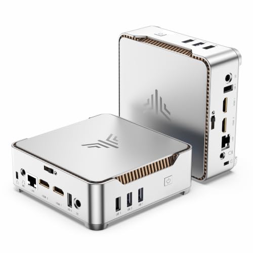 NiPoGi GK3 Plus Mini PC, Ïntel N5030(up to 3.10GHz, 4C/4T), 12GB LPDDR4 256GB M.2 SSD Mini Desktop Computer W-11 Pro for School/Home/Office, 2X HDMI, VGA, Triple 4K Screen, Dual WiFi.