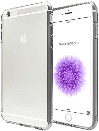 Phonefoam Cure Crystal Clear Bumper Case for Iphone 6/6s plus (Gray)
