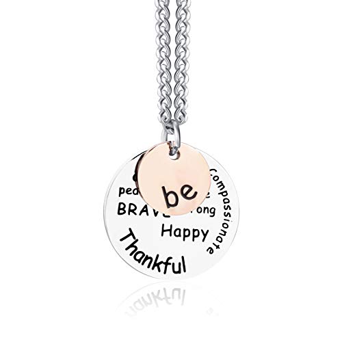 Crimmy Fashion ID Necklace Lanyards for Women, Super Strong Badge Holder and Keychain, Women's Inspirational Gifts (Be)