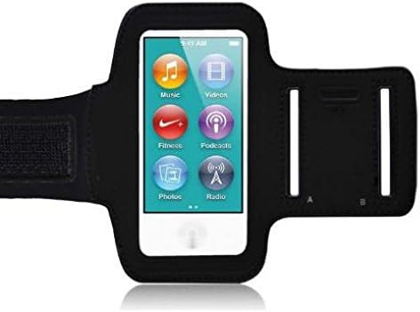 Armband Sports Gym Workout Cover Case Running Arm Strap Band Neoprene Black for iPod Nano 7th Gen