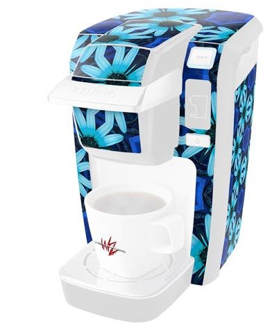 Mini K10 Keurigに含まれません B0181dbd5s デイジーブルー Plusコーヒーメーカー K15 デカールスタイルビニールスキンkeurig コーヒーメーカー用消耗品アクセサリ 人気カラーの