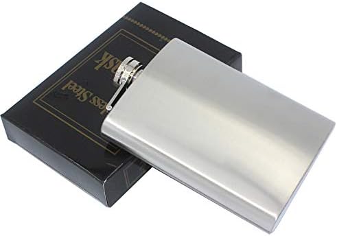 8 oz Stainless Steel Leak Proof Hip Flask Portable Flagon Flask for Travel Hunting Outdoor Activity