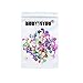 BodyJ4You 100PC Tongue Barbells Nipple Rings 14G Acrylic Ball Flexible Bar Random Body Piercing Jewelry