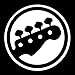 CMI DD022 Bass Guitar Decal Sticker | 5.5-Inches by 5.5-Inches | Premium Quality White Vinyl