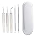 Leegoal(TM) 5pcs Blackhead Remover Kit Acne Pimple Comedone Extracto Tool Set for Whitehead, Blemish, Zit Popper with Metal Case