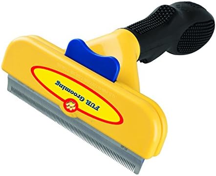 FUR Pet Brush deShedding Brush for Large Dogs 51-90 Lbs 4" Inch Edge Blade Tool Comb (short hair)