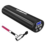 ENGREPO Hand-Held 12V Electric Portable Air Compressor, Digital Tire Inflator Build in Li-ion Battery. Pump to 150 PSI. Tire Pressure Monitor and Preset