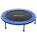 ANCHEER Foldable Mini Trampoline Rebounder, Quiet and Safe Bounce Spring Mini Bouncer Fitness Trampoline Rebounder for Kids Adults in Home/Garden/Office Cardio Trainer (40inch Blue)