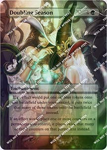 Doubling Season - Casual Play Only - Customs Altered Art Foil