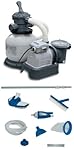 INTEX 2100 GPH Krystal Clear Sand Filter Pool Pump w/ Deluxe Maintenance Kit