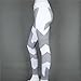 PHOTNO Women Yoga Fitness Leggings Running Gym Stretch Sports Pants Trousers (L, White)