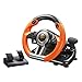 PC Racing Wheel, PXN V3II 180 Degree Universal Usb Car Sim Race Steering Wheel with Pedals for PS3, PS4, Xbox One, Xbox 360(Orange)thumb 2