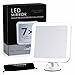 Charmax 7x Magnifying Lighted Makeup Mirror With Bag, Natural LED Lights Bathroom Vanity Mirror, Battery Operated Travel Mirror, Square