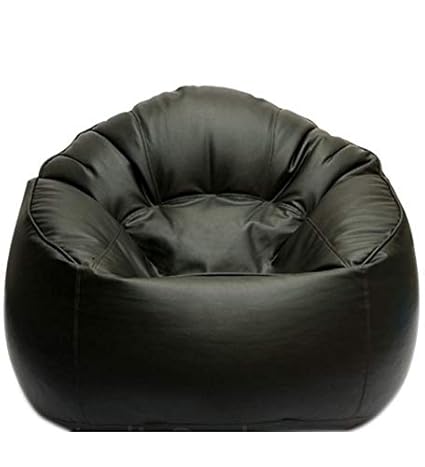 Oicota Bean Bag Mudda Cover Without Beans XXXL 35 * 35 * 15 Inch (Black)