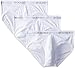 2(X)IST mens Essential Cotton No Show 3-pack Briefs, White, Medium US