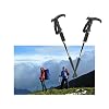 CMLLING Wandelstokken, telescoop, ultralicht voor wandelen, kamperen, bergbeklimmen, rugzakwandelen, trekking, 2 stuks