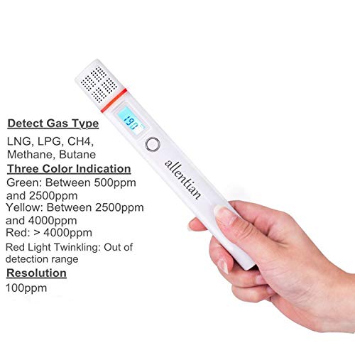 image for allentian Combustible Natural Gas Leak Detector Tester Meter Pen，Por