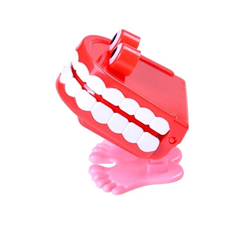 DishyKooker 1Pcs Cute Spring Dental Tooth Wind-up Toy Dentist Walking Babbling Teeth Clockwork Toys Gift Random Style Random