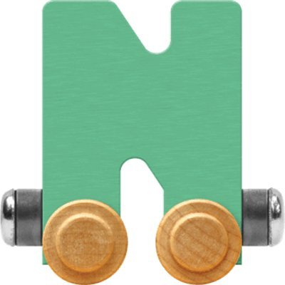 NameTrain Pastel Letter Car N - Made in USA (Green)