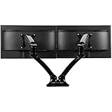 Loctek Dual Monitor Arm Desk Monitor Mounts Fits 10"-27" Monitors, Gas Spring LCD Arm